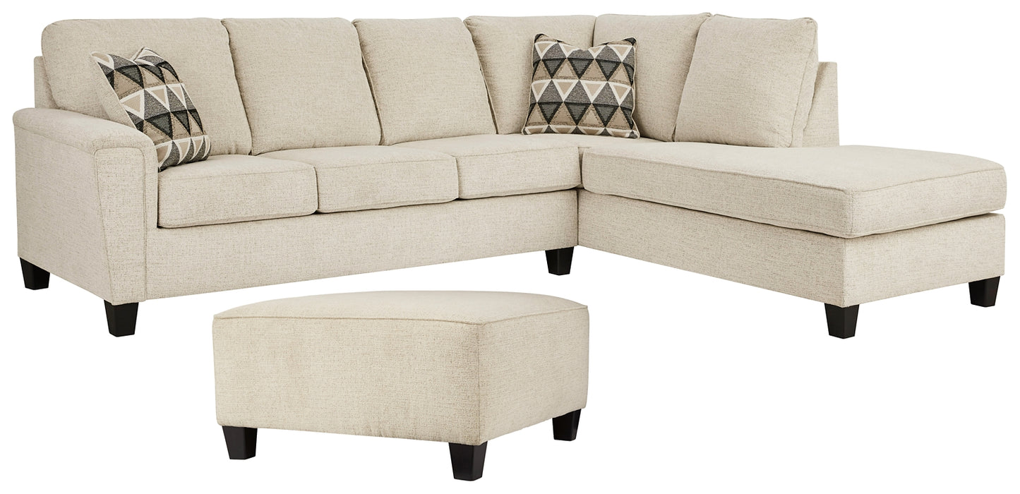 Abinger 2-Piece Sectional with Ottoman Milwaukee Furniture of Chicago - Furniture Store in Chicago Serving Humbolt Park, Roscoe Village, Avondale, & Homan Square
