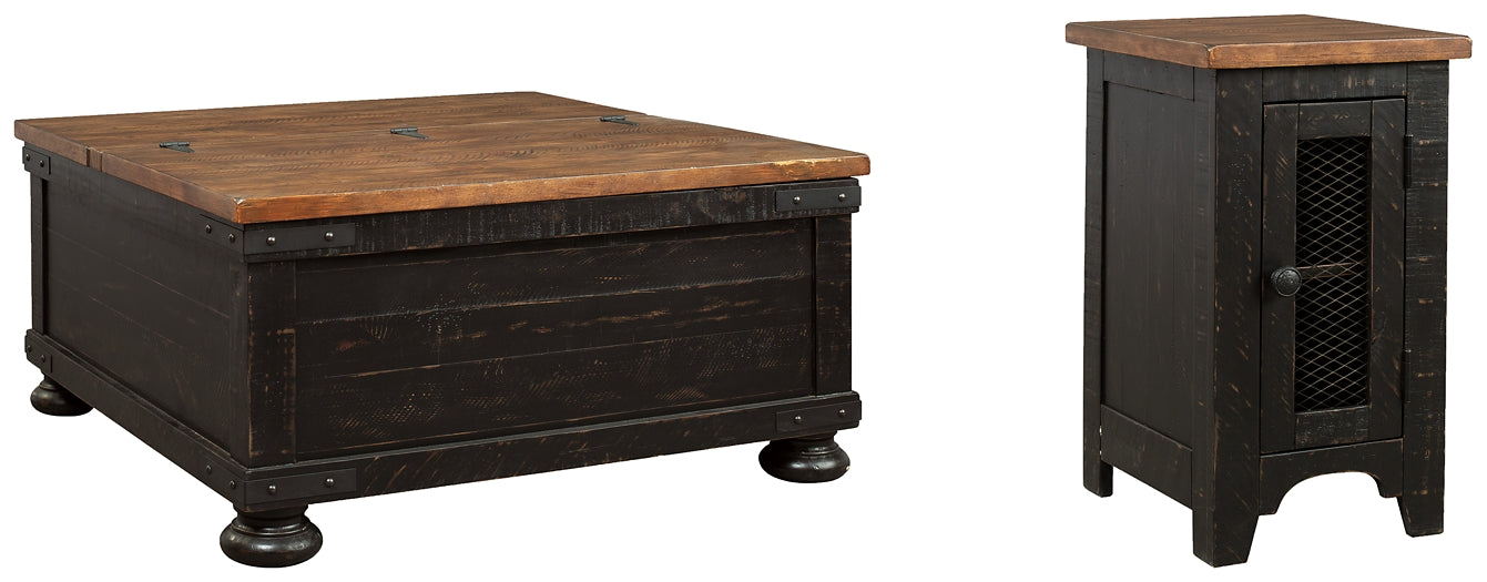 Valebeck Coffee Table with 1 End Table Milwaukee Furniture of Chicago - Furniture Store in Chicago Serving Humbolt Park, Roscoe Village, Avondale, & Homan Square