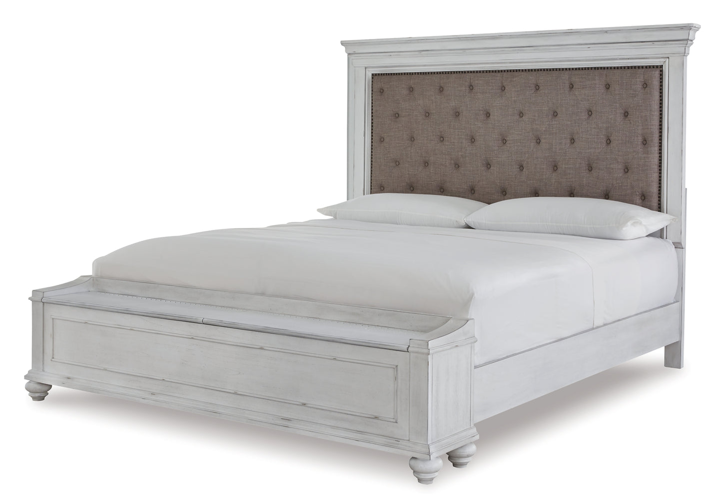 Kanwyn Queen Panel Bed with Storage with Mirrored Dresser, Chest and Nightstand Milwaukee Furniture of Chicago - Furniture Store in Chicago Serving Humbolt Park, Roscoe Village, Avondale, & Homan Square