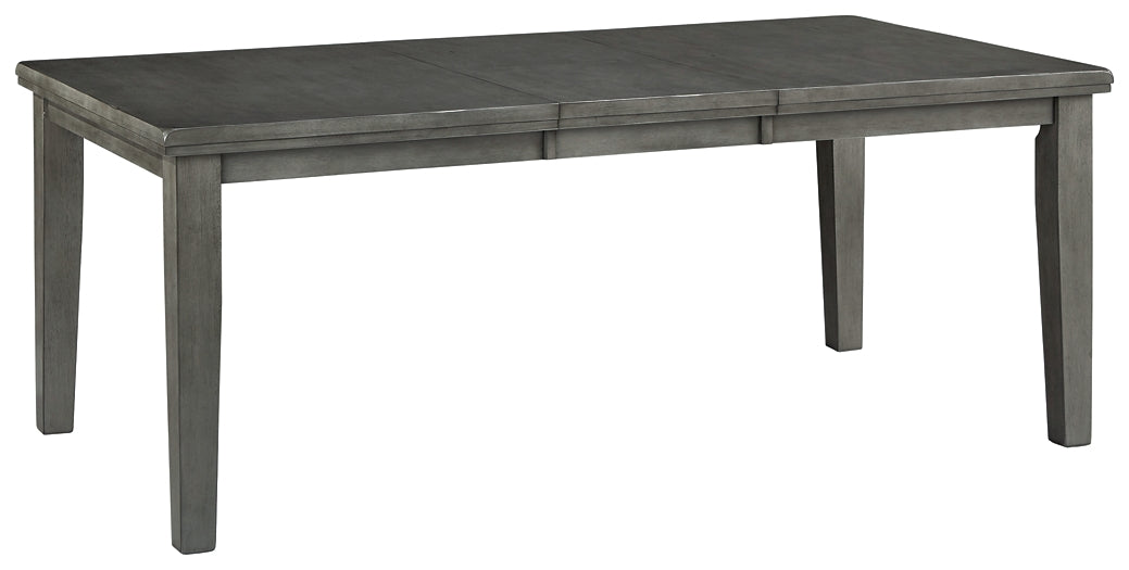Hallanden Dining Table and 6 Chairs Milwaukee Furniture of Chicago - Furniture Store in Chicago Serving Humbolt Park, Roscoe Village, Avondale, & Homan Square