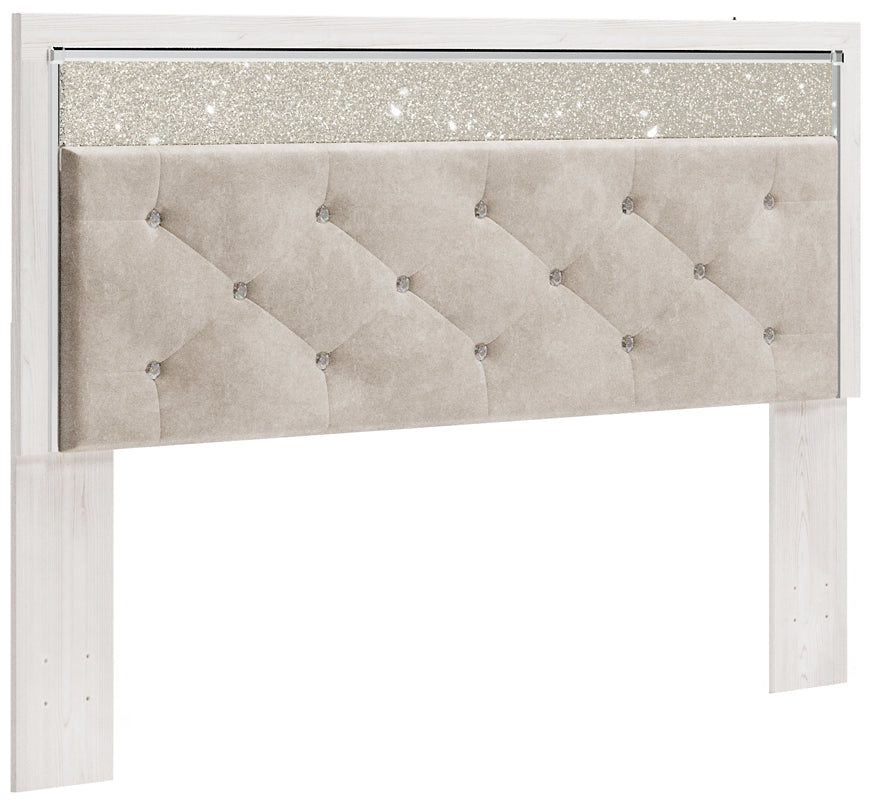 Altyra King Panel Headboard with Mirrored Dresser and 2 Nightstands Milwaukee Furniture of Chicago - Furniture Store in Chicago Serving Humbolt Park, Roscoe Village, Avondale, & Homan Square