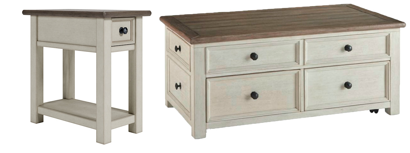 Bolanburg Coffee Table with 1 End Table Milwaukee Furniture of Chicago - Furniture Store in Chicago Serving Humbolt Park, Roscoe Village, Avondale, & Homan Square