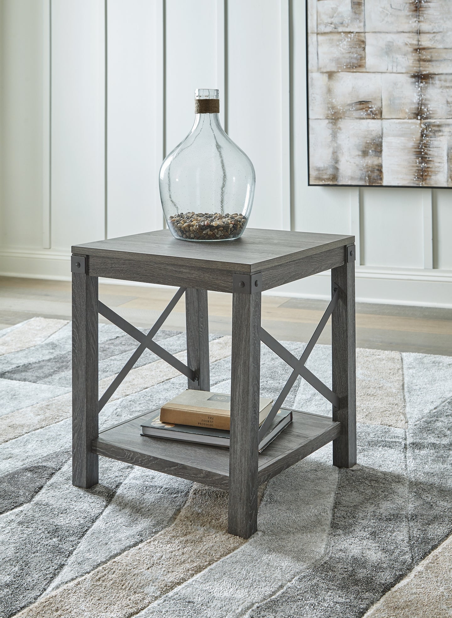 Freedan Coffee Table with 2 End Tables Milwaukee Furniture of Chicago - Furniture Store in Chicago Serving Humbolt Park, Roscoe Village, Avondale, & Homan Square
