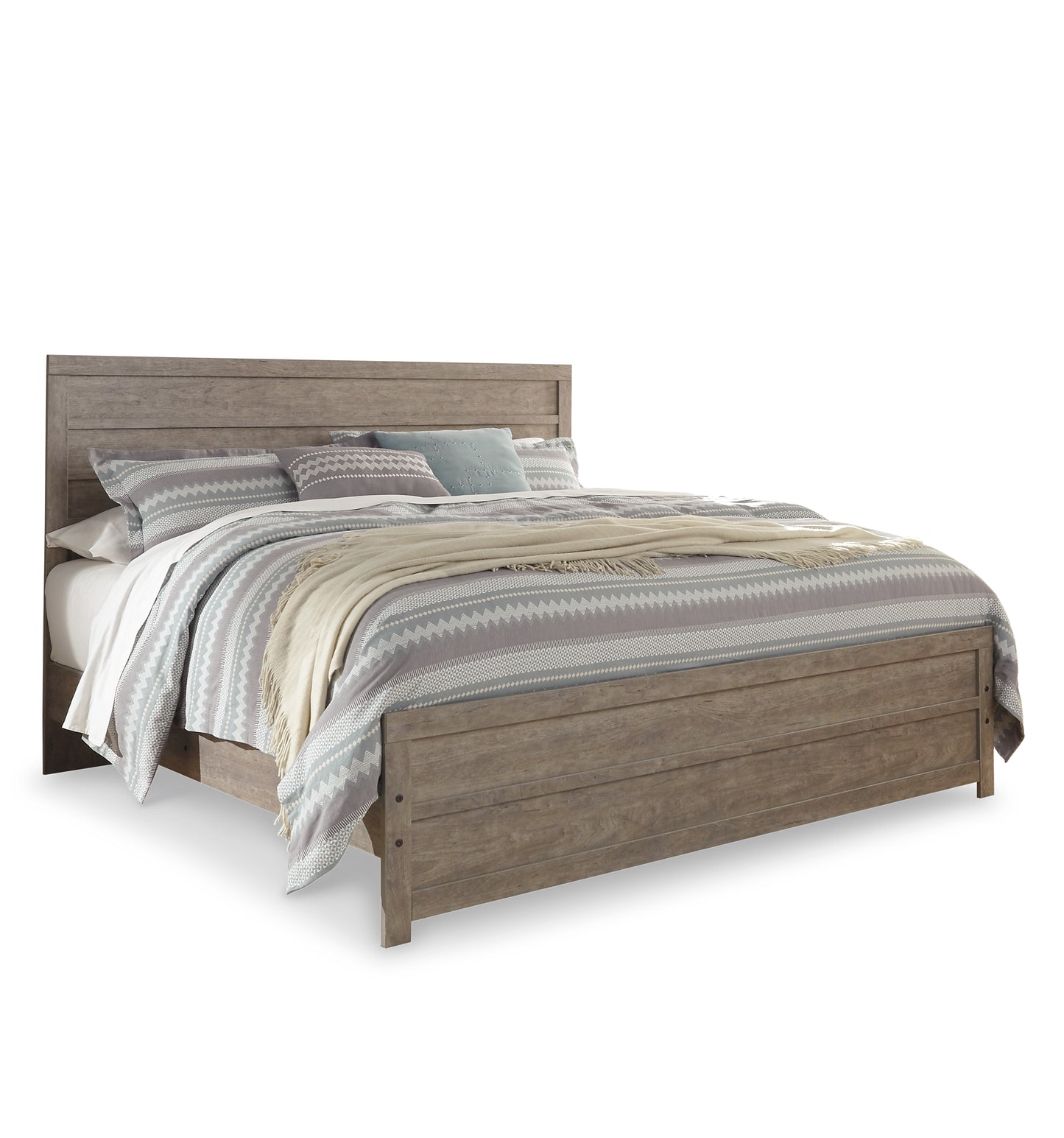 Culverbach King Panel Bed with Mirrored Dresser and Chest Milwaukee Furniture of Chicago - Furniture Store in Chicago Serving Humbolt Park, Roscoe Village, Avondale, & Homan Square