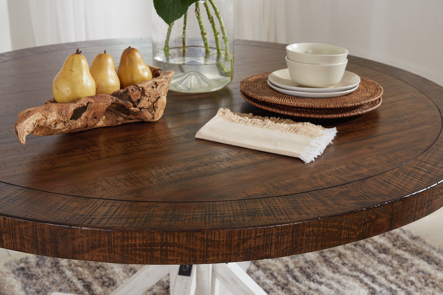 Valebeck Dining Table and 4 Chairs Milwaukee Furniture of Chicago - Furniture Store in Chicago Serving Humbolt Park, Roscoe Village, Avondale, & Homan Square