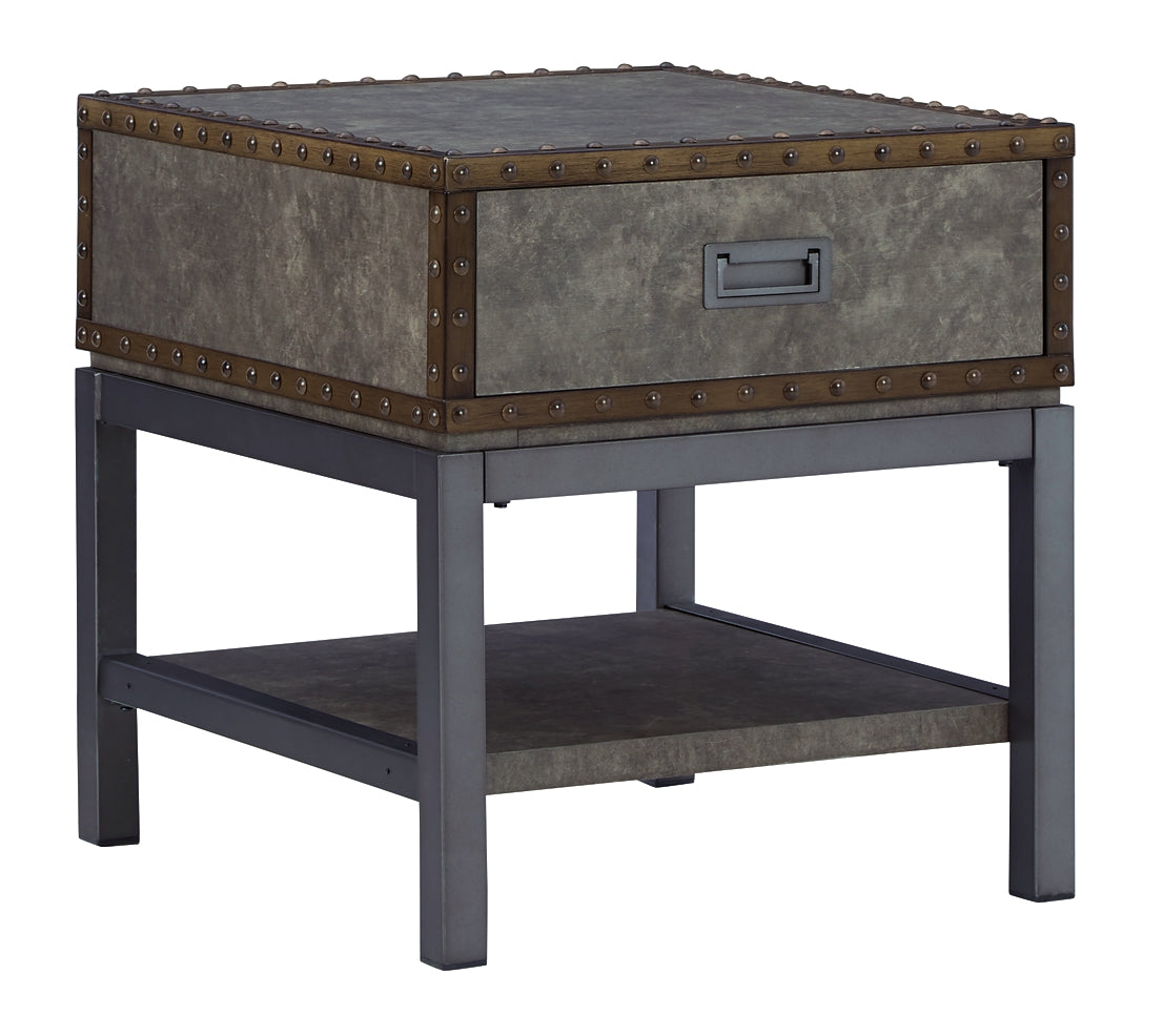 Derrylin Coffee Table with 2 End Tables Milwaukee Furniture of Chicago - Furniture Store in Chicago Serving Humbolt Park, Roscoe Village, Avondale, & Homan Square