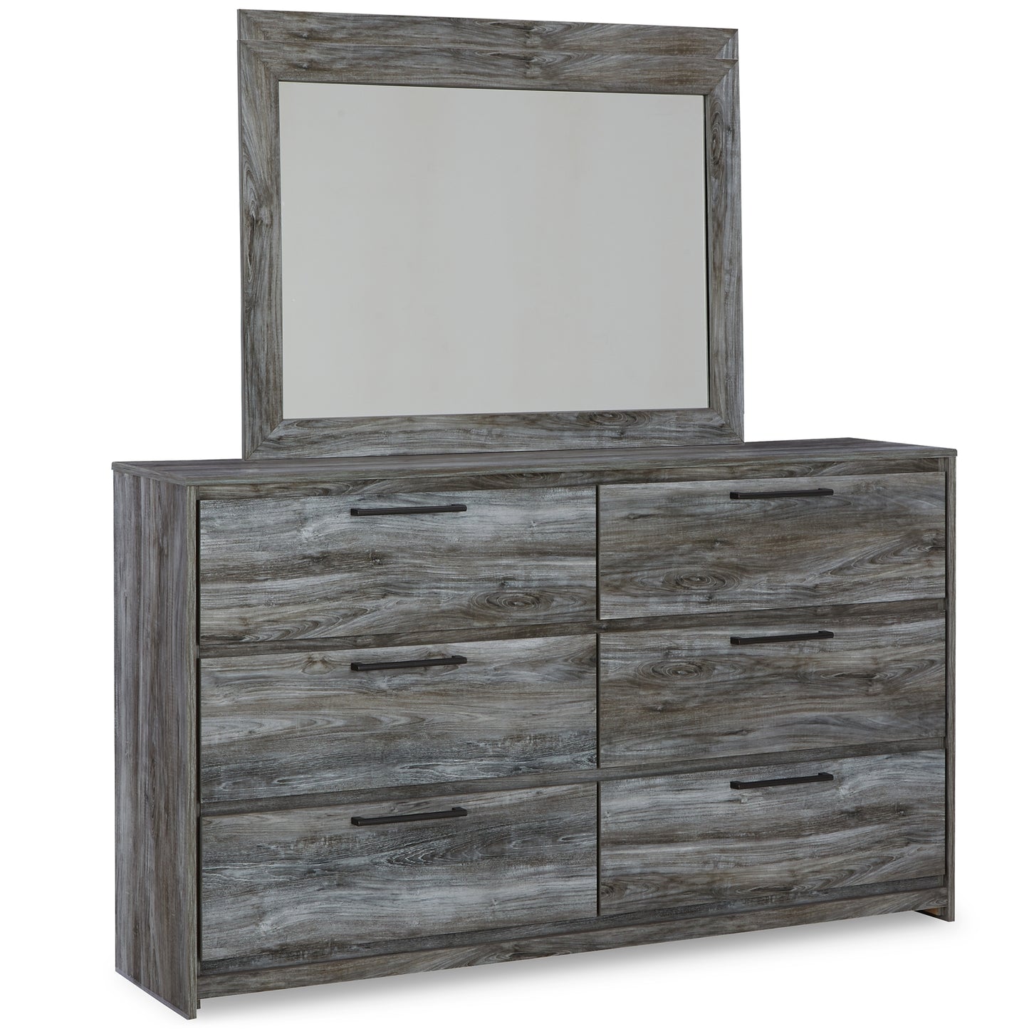 Baystorm Twin Panel Bed with Mirrored Dresser Milwaukee Furniture of Chicago - Furniture Store in Chicago Serving Humbolt Park, Roscoe Village, Avondale, & Homan Square