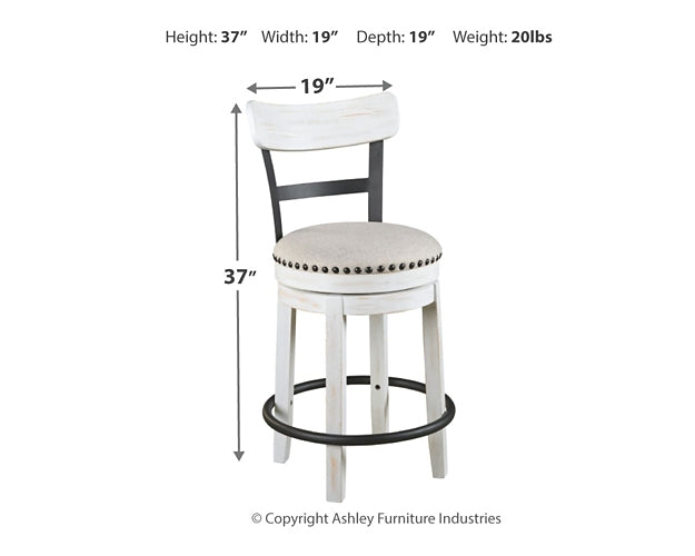 Valebeck Counter Height Dining Table and 2 Barstools Milwaukee Furniture of Chicago - Furniture Store in Chicago Serving Humbolt Park, Roscoe Village, Avondale, & Homan Square