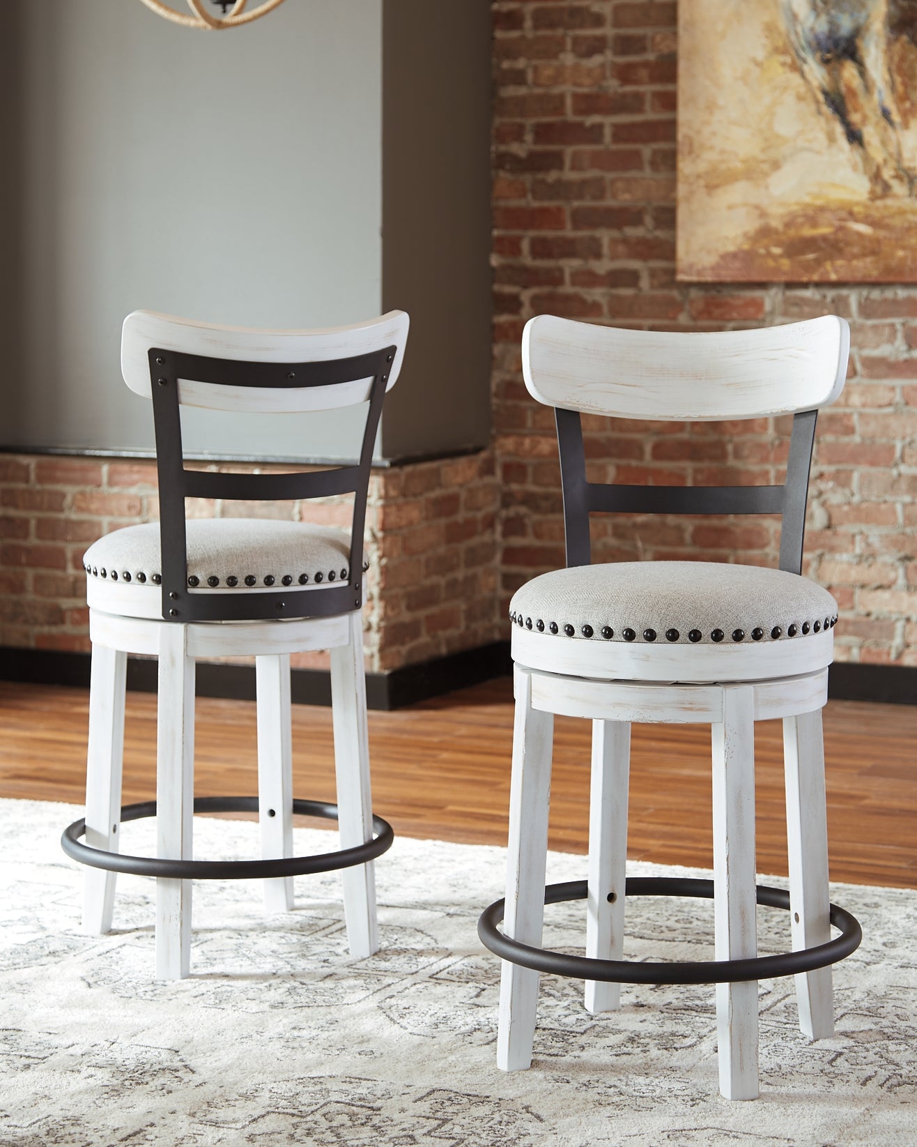 Valebeck Counter Height Dining Table and 2 Barstools Milwaukee Furniture of Chicago - Furniture Store in Chicago Serving Humbolt Park, Roscoe Village, Avondale, & Homan Square