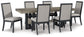 Foyland Dining Table and 6 Chairs Milwaukee Furniture of Chicago - Furniture Store in Chicago Serving Humbolt Park, Roscoe Village, Avondale, & Homan Square