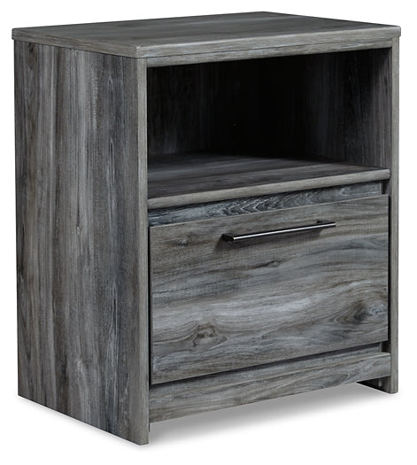 Baystorm One Drawer Night Stand Milwaukee Furniture of Chicago - Furniture Store in Chicago Serving Humbolt Park, Roscoe Village, Avondale, & Homan Square