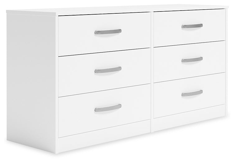 Flannia Six Drawer Dresser Milwaukee Furniture of Chicago - Furniture Store in Chicago Serving Humbolt Park, Roscoe Village, Avondale, & Homan Square