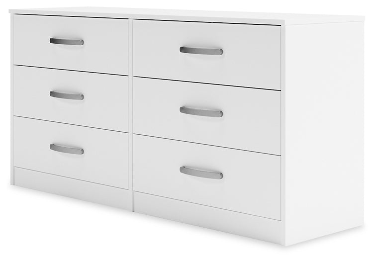 Flannia Six Drawer Dresser Milwaukee Furniture of Chicago - Furniture Store in Chicago Serving Humbolt Park, Roscoe Village, Avondale, & Homan Square