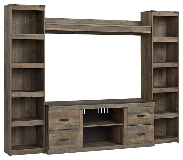 Trinell 4-Piece Entertainment Center Milwaukee Furniture of Chicago - Furniture Store in Chicago Serving Humbolt Park, Roscoe Village, Avondale, & Homan Square