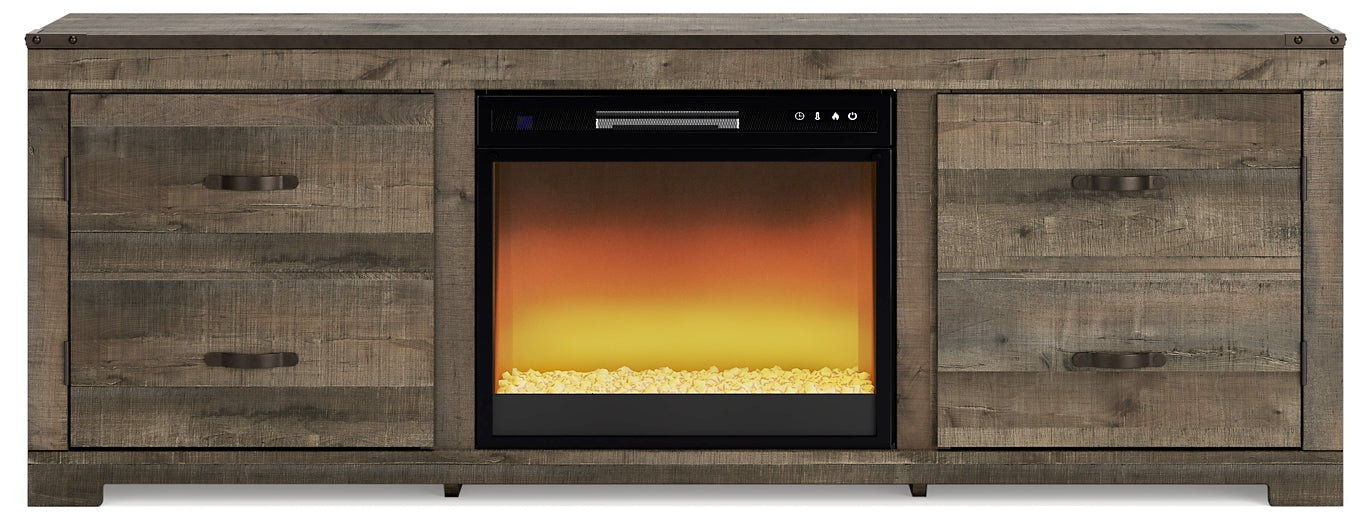 Trinell TV Stand with Electric Fireplace Milwaukee Furniture of Chicago - Furniture Store in Chicago Serving Humbolt Park, Roscoe Village, Avondale, & Homan Square