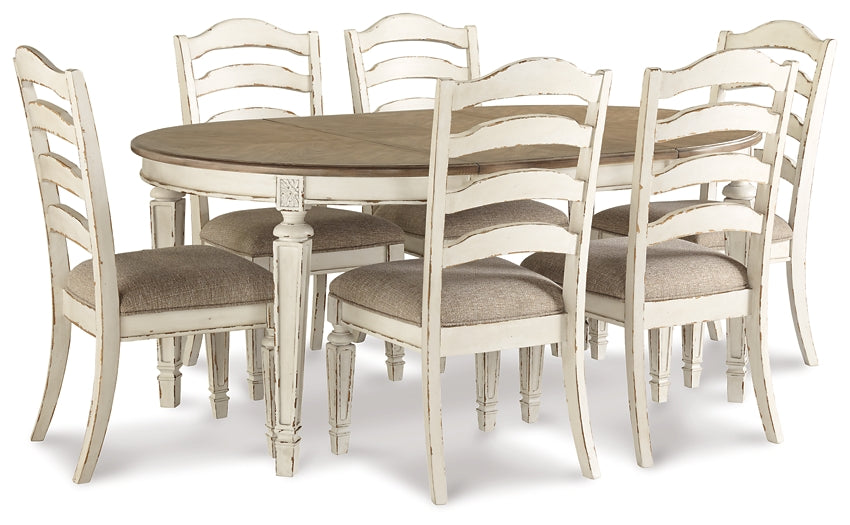 Realyn Dining Table and 6 Chairs Milwaukee Furniture of Chicago - Furniture Store in Chicago Serving Humbolt Park, Roscoe Village, Avondale, & Homan Square