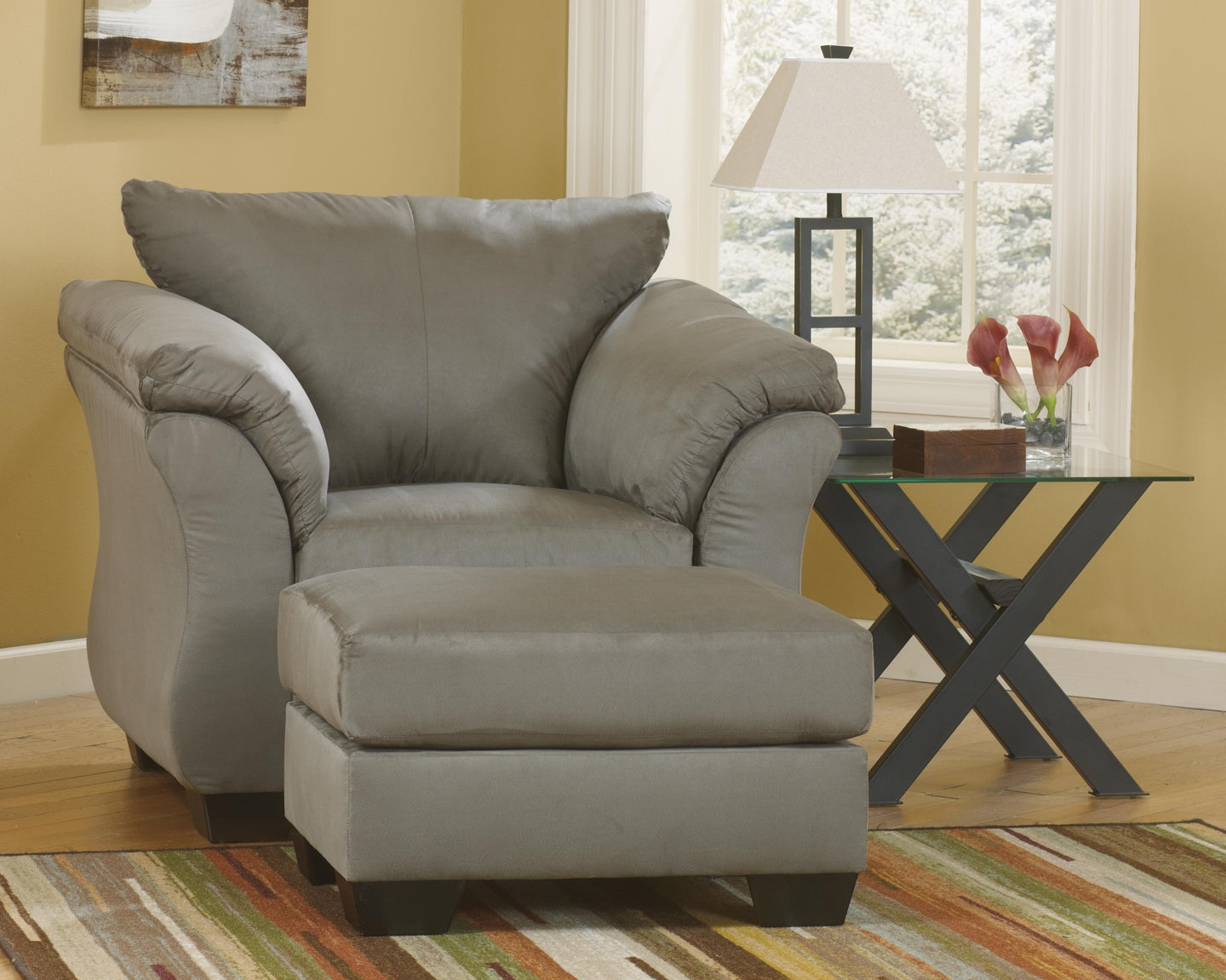 Darcy Chair and Ottoman Milwaukee Furniture of Chicago - Furniture Store in Chicago Serving Humbolt Park, Roscoe Village, Avondale, & Homan Square