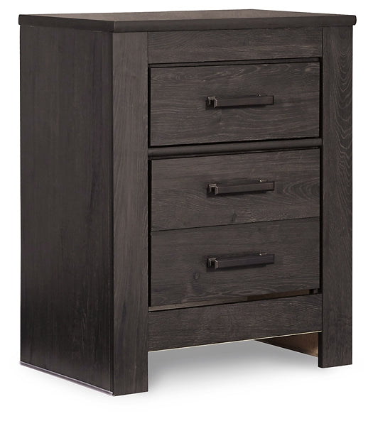 Brinxton Full Panel Bed with Nightstand Milwaukee Furniture of Chicago - Furniture Store in Chicago Serving Humbolt Park, Roscoe Village, Avondale, & Homan Square