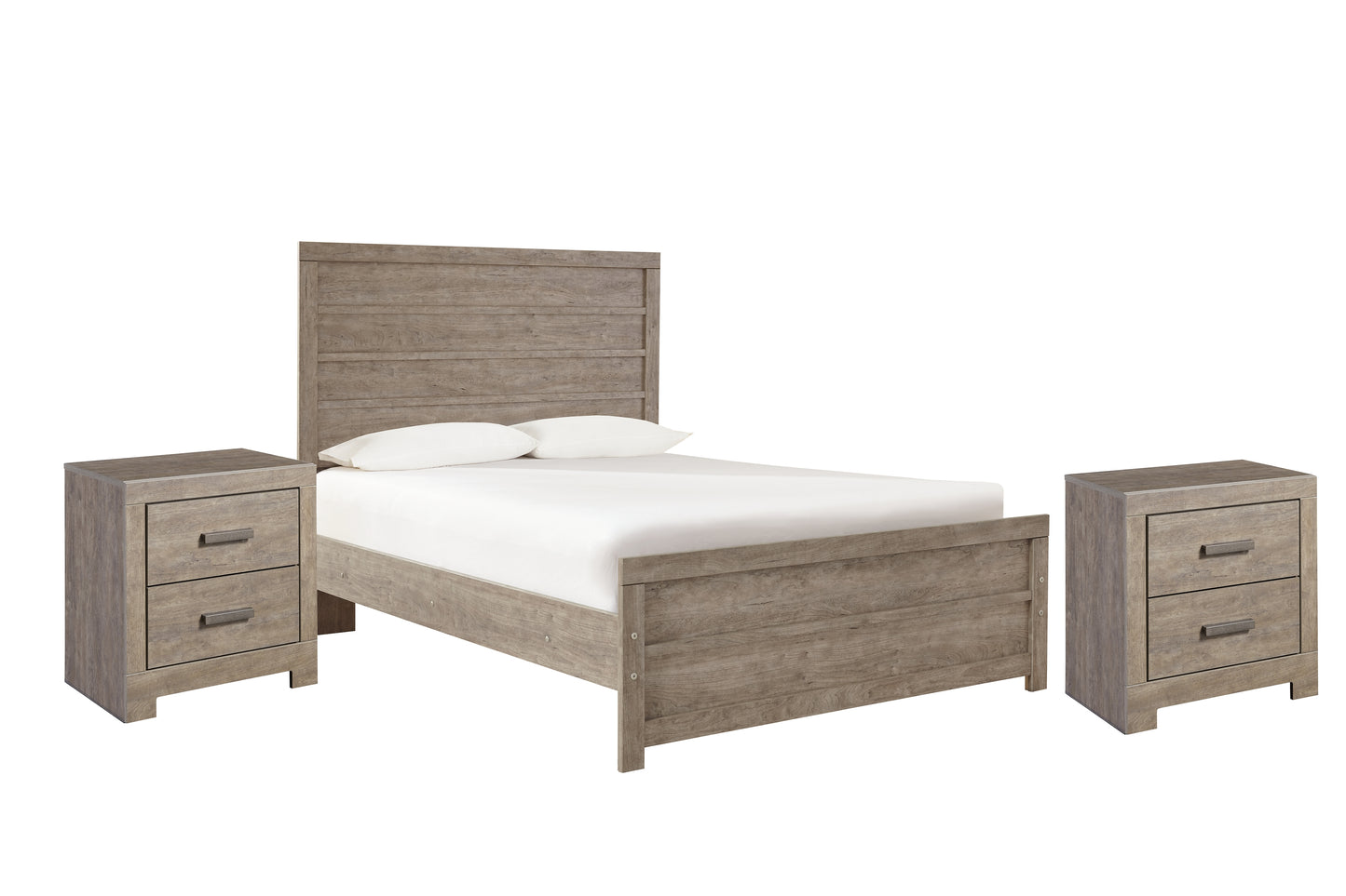 Culverbach Full Panel Bed with 2 Nightstands Milwaukee Furniture of Chicago - Furniture Store in Chicago Serving Humbolt Park, Roscoe Village, Avondale, & Homan Square