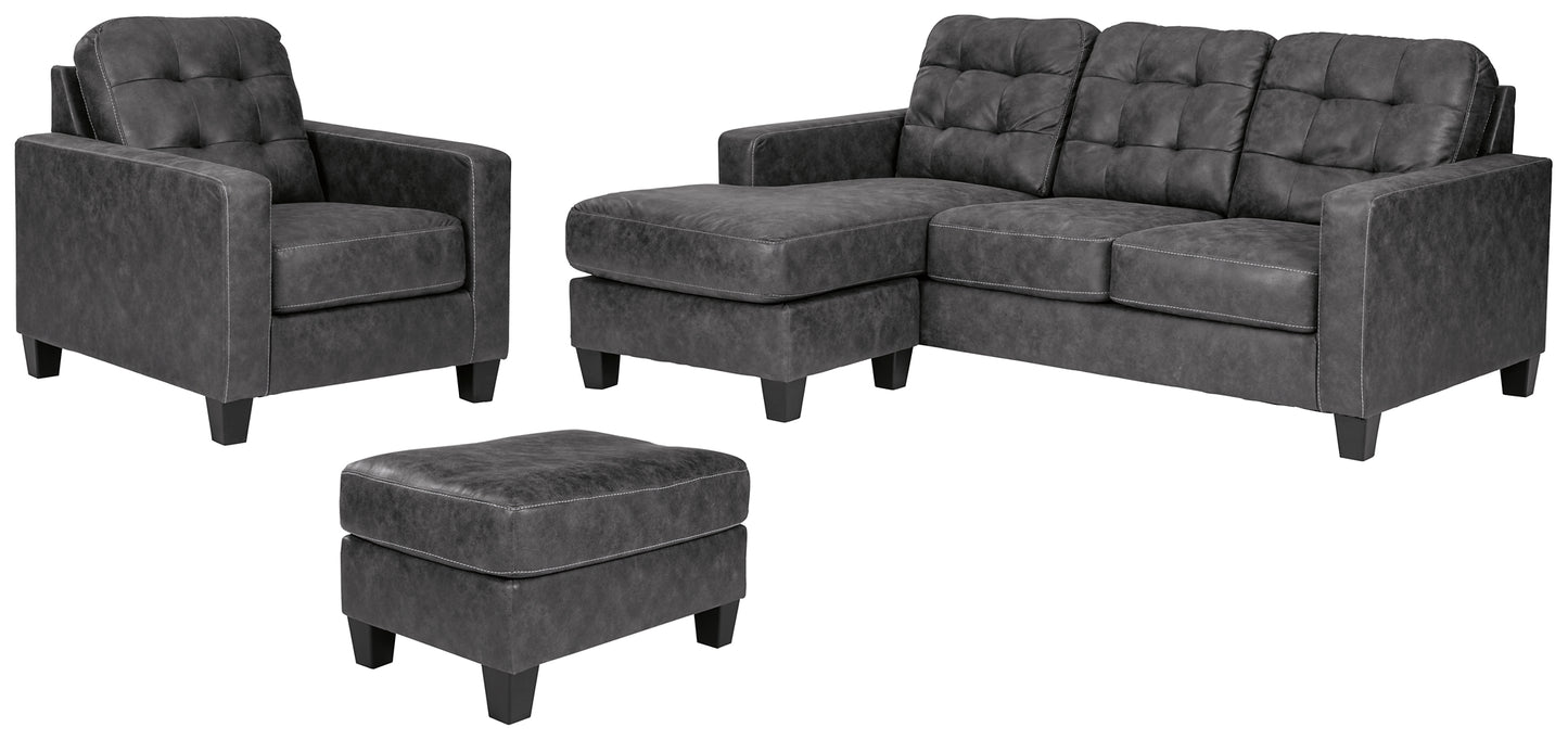 Venaldi Sofa Chaise, Chair, and Ottoman Milwaukee Furniture of Chicago - Furniture Store in Chicago Serving Humbolt Park, Roscoe Village, Avondale, & Homan Square