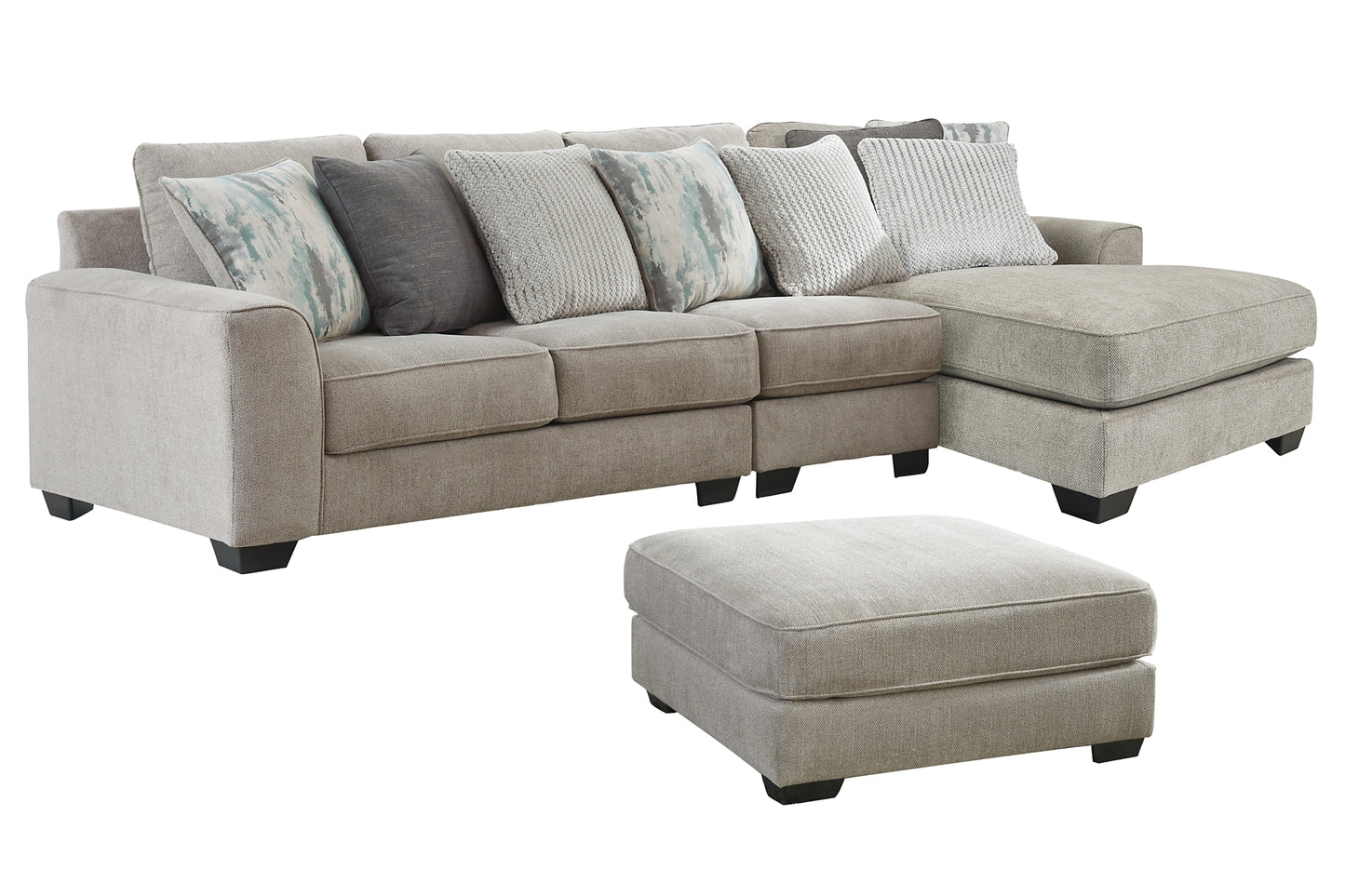 Ardsley 3-Piece Sectional with Ottoman Milwaukee Furniture of Chicago - Furniture Store in Chicago Serving Humbolt Park, Roscoe Village, Avondale, & Homan Square
