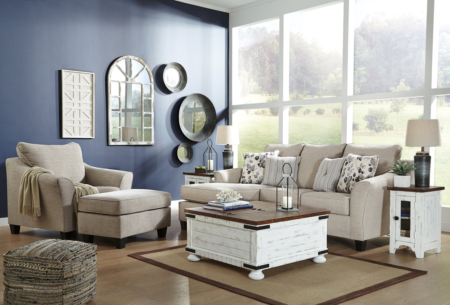 Abney Sofa Chaise, Chair, and Ottoman Milwaukee Furniture of Chicago - Furniture Store in Chicago Serving Humbolt Park, Roscoe Village, Avondale, & Homan Square