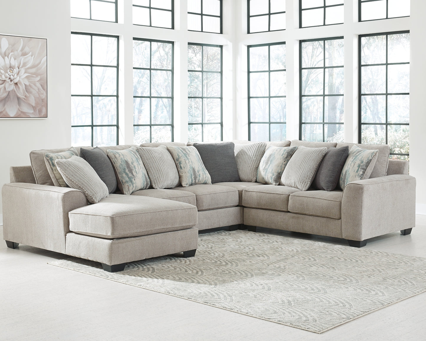 Ardsley 4-Piece Sectional with Ottoman Milwaukee Furniture of Chicago - Furniture Store in Chicago Serving Humbolt Park, Roscoe Village, Avondale, & Homan Square