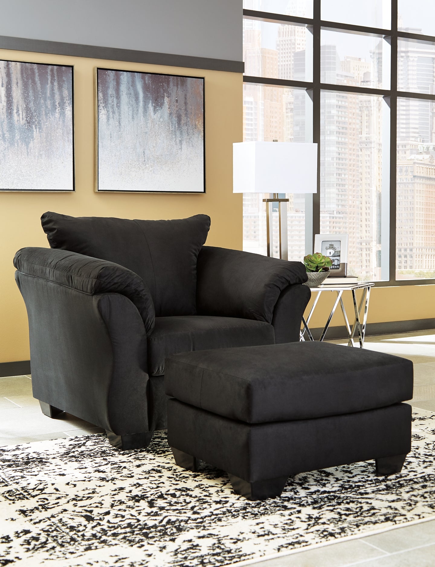 Darcy Chair and Ottoman Milwaukee Furniture of Chicago - Furniture Store in Chicago Serving Humbolt Park, Roscoe Village, Avondale, & Homan Square