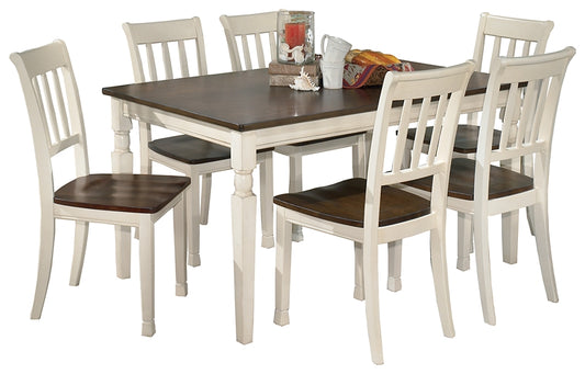 Whitesburg Dining Table and 6 Chairs Milwaukee Furniture of Chicago - Furniture Store in Chicago Serving Humbolt Park, Roscoe Village, Avondale, & Homan Square