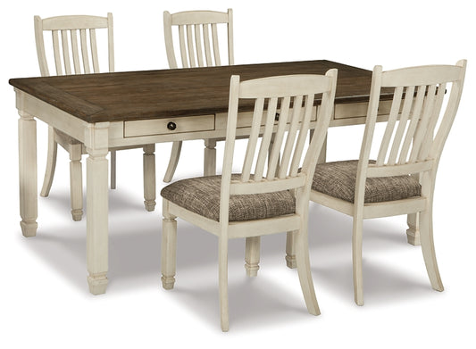 Bolanburg Dining Table and 4 Chairs Milwaukee Furniture of Chicago - Furniture Store in Chicago Serving Humbolt Park, Roscoe Village, Avondale, & Homan Square