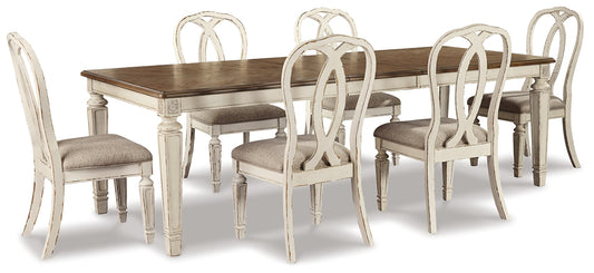 Realyn Dining Table and 6 Chairs Milwaukee Furniture of Chicago - Furniture Store in Chicago Serving Humbolt Park, Roscoe Village, Avondale, & Homan Square