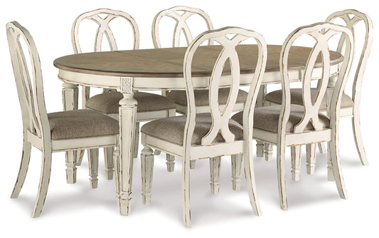 Realyn Dining Table and 6 Chairs Milwaukee Furniture of Chicago - Furniture Store in Chicago Serving Humbolt Park, Roscoe Village, Avondale, & Homan Square