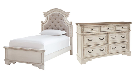 Realyn Twin Panel Bed with Dresser Milwaukee Furniture of Chicago - Furniture Store in Chicago Serving Humbolt Park, Roscoe Village, Avondale, & Homan Square