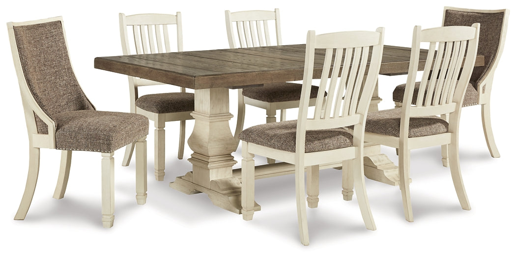 Bolanburg Dining Table and 6 Chairs Milwaukee Furniture of Chicago - Furniture Store in Chicago Serving Humbolt Park, Roscoe Village, Avondale, & Homan Square