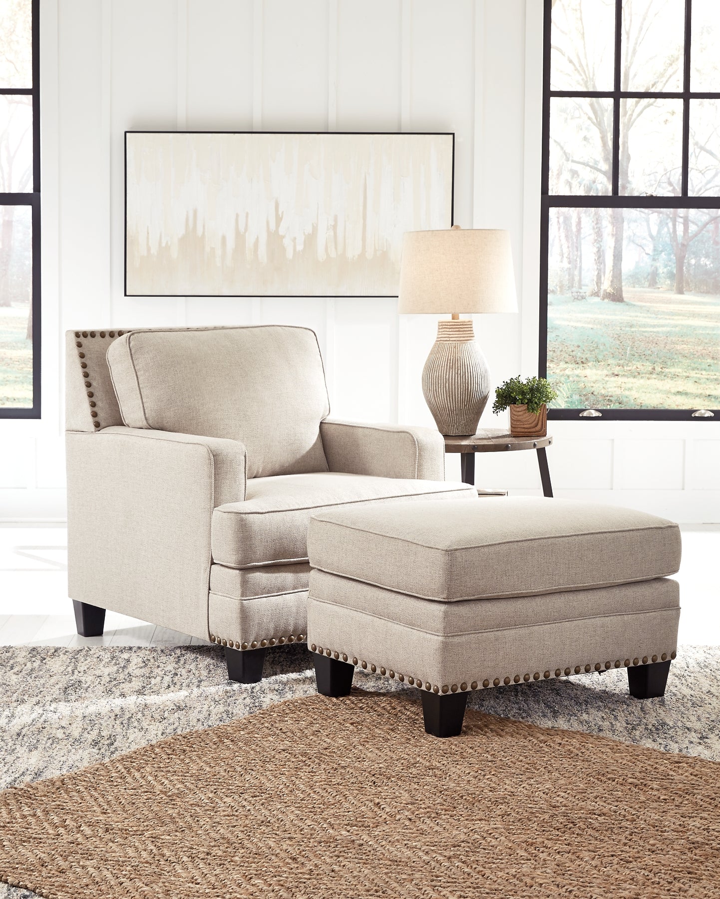 Claredon Chair and Ottoman Milwaukee Furniture of Chicago - Furniture Store in Chicago Serving Humbolt Park, Roscoe Village, Avondale, & Homan Square