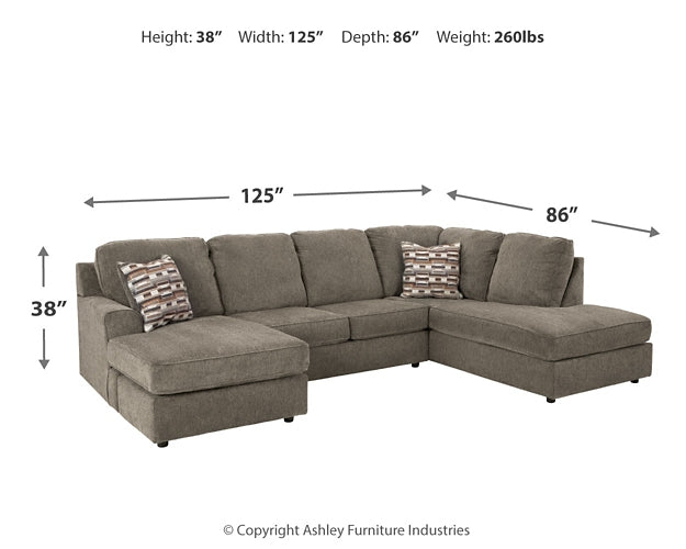 O'Phannon 2-Piece Sectional with Ottoman Milwaukee Furniture of Chicago - Furniture Store in Chicago Serving Humbolt Park, Roscoe Village, Avondale, & Homan Square
