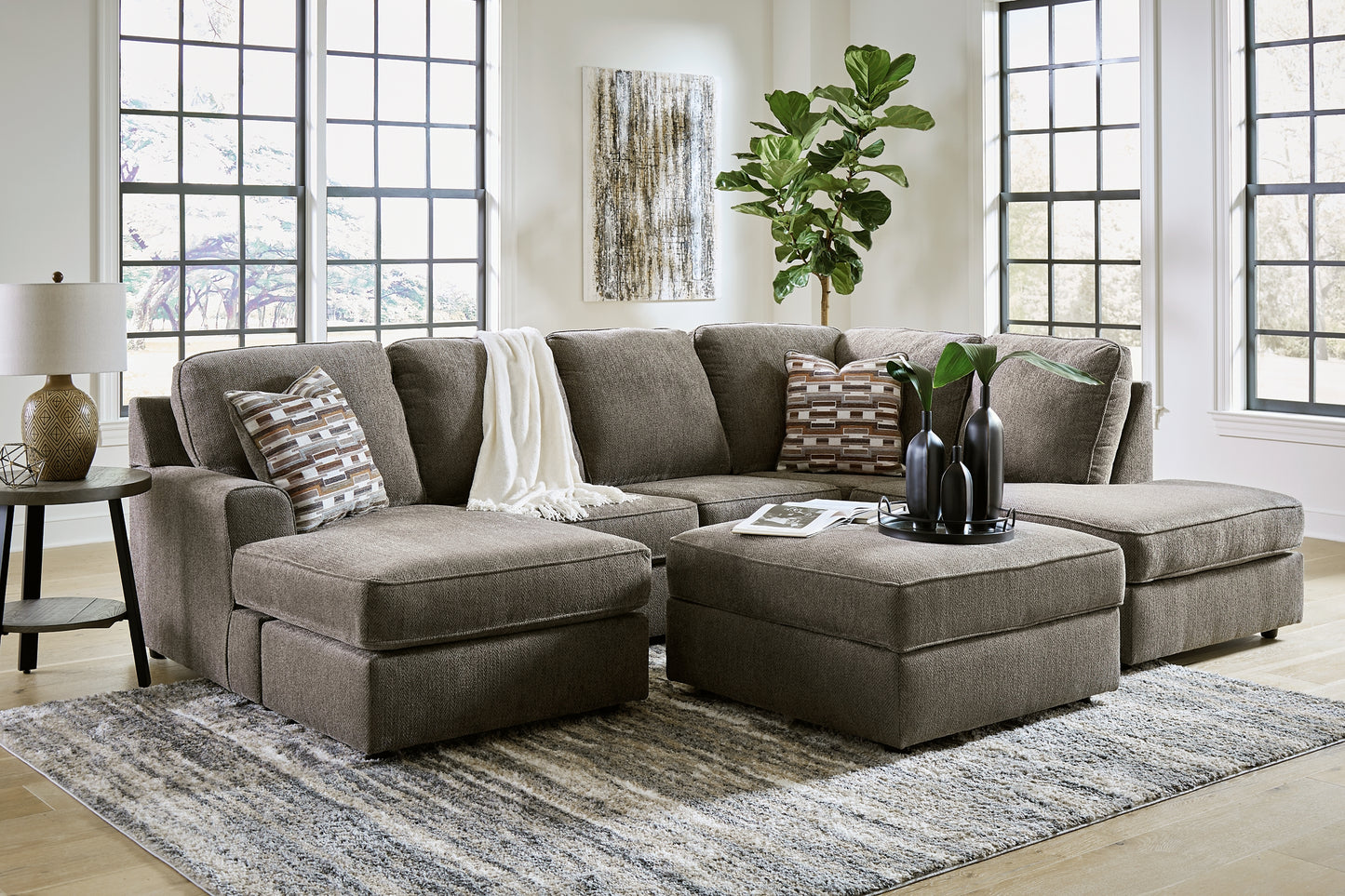 O'Phannon 2-Piece Sectional with Ottoman Milwaukee Furniture of Chicago - Furniture Store in Chicago Serving Humbolt Park, Roscoe Village, Avondale, & Homan Square