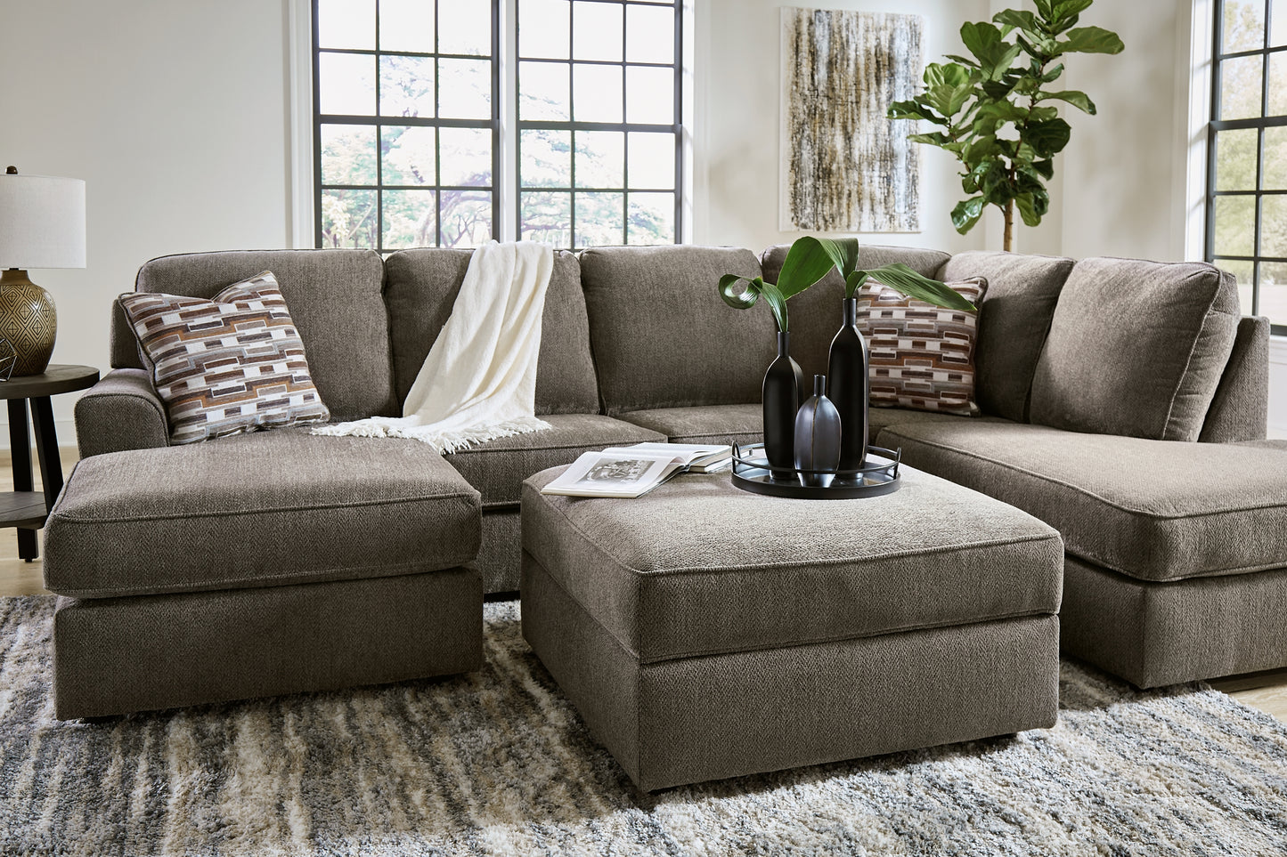 O'Phannon 2-Piece Sectional with Ottoman Milwaukee Furniture of Chicago - Furniture Store in Chicago Serving Humbolt Park, Roscoe Village, Avondale, & Homan Square