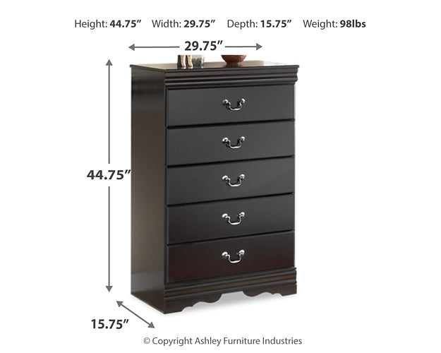 Huey Vineyard Full Sleigh Bed with Mirrored Dresser and Chest Milwaukee Furniture of Chicago - Furniture Store in Chicago Serving Humbolt Park, Roscoe Village, Avondale, & Homan Square