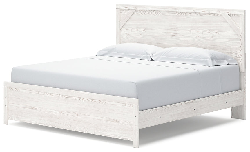 Gerridan King Panel Bed with Mirrored Dresser and 2 Nightstands Milwaukee Furniture of Chicago - Furniture Store in Chicago Serving Humbolt Park, Roscoe Village, Avondale, & Homan Square