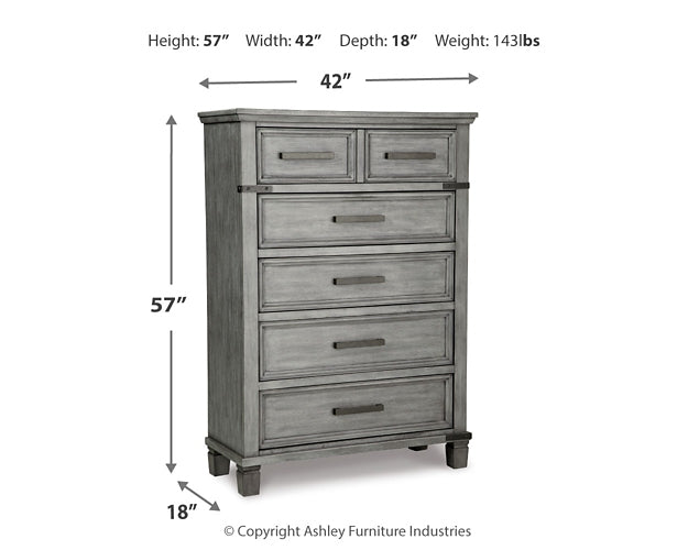 Russelyn Five Drawer Chest Milwaukee Furniture of Chicago - Furniture Store in Chicago Serving Humbolt Park, Roscoe Village, Avondale, & Homan Square