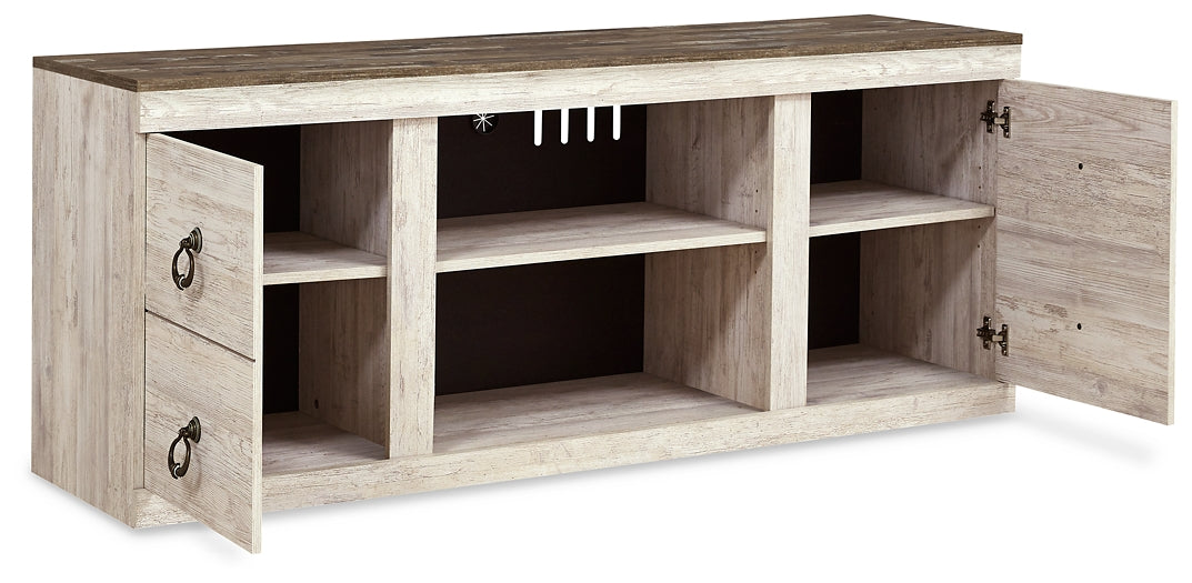 Willowton LG TV Stand w/Fireplace Option Milwaukee Furniture of Chicago - Furniture Store in Chicago Serving Humbolt Park, Roscoe Village, Avondale, & Homan Square