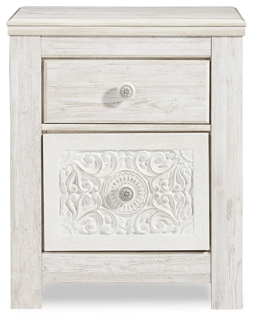 Paxberry King Panel Bed with Mirrored Dresser and 2 Nightstands Milwaukee Furniture of Chicago - Furniture Store in Chicago Serving Humbolt Park, Roscoe Village, Avondale, & Homan Square