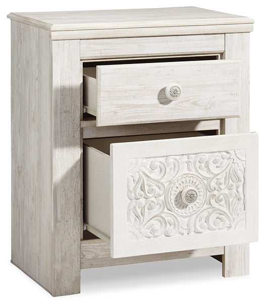 Paxberry King Panel Bed with Mirrored Dresser and 2 Nightstands Milwaukee Furniture of Chicago - Furniture Store in Chicago Serving Humbolt Park, Roscoe Village, Avondale, & Homan Square