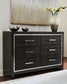 Kaydell King Upholstered Panel Bed with Dresser Milwaukee Furniture of Chicago - Furniture Store in Chicago Serving Humbolt Park, Roscoe Village, Avondale, & Homan Square