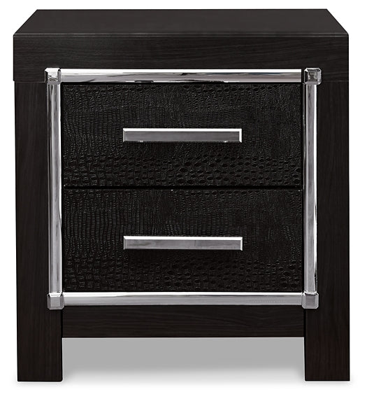 Kaydell King Upholstered Panel Headboard with Mirrored Dresser, Chest and Nightstand Milwaukee Furniture of Chicago - Furniture Store in Chicago Serving Humbolt Park, Roscoe Village, Avondale, & Homan Square