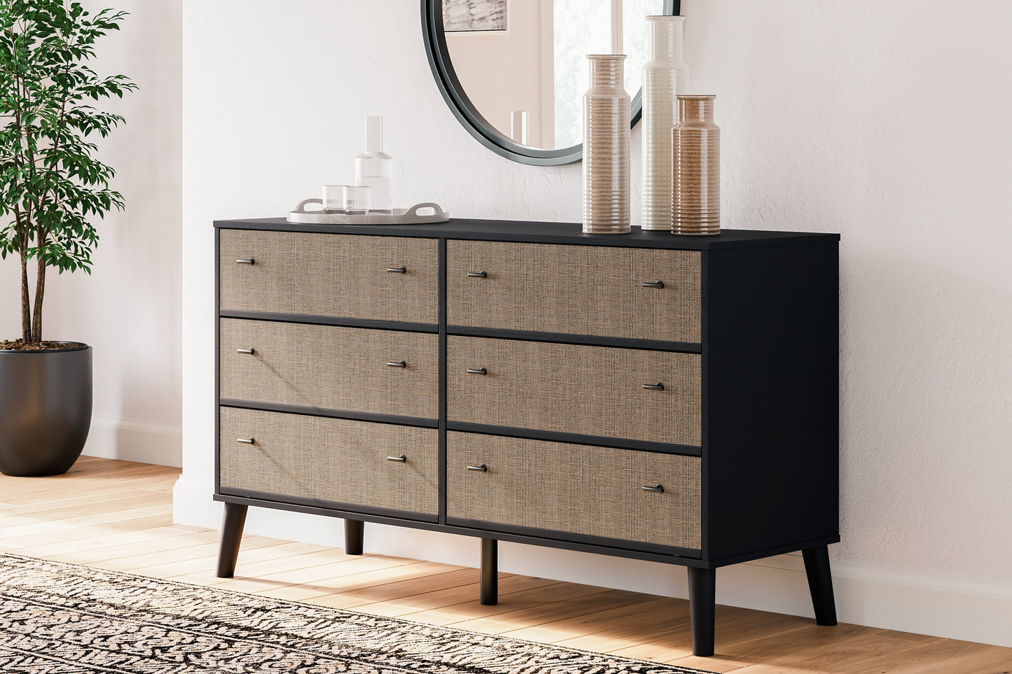 Charlang Six Drawer Dresser Milwaukee Furniture of Chicago - Furniture Store in Chicago Serving Humbolt Park, Roscoe Village, Avondale, & Homan Square