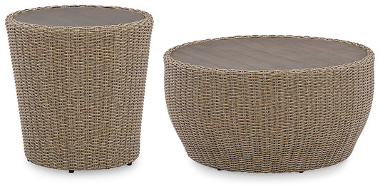 Danson Outdoor Coffee Table with End Table Milwaukee Furniture of Chicago - Furniture Store in Chicago Serving Humbolt Park, Roscoe Village, Avondale, & Homan Square