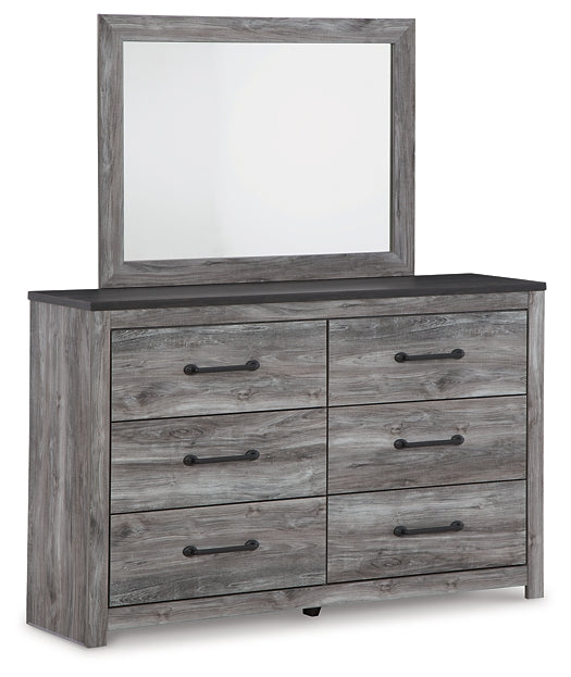 Bronyan Queen Panel Bed with Mirrored Dresser Milwaukee Furniture of Chicago - Furniture Store in Chicago Serving Humbolt Park, Roscoe Village, Avondale, & Homan Square