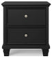 Lanolee King Panel Bed with Mirrored Dresser and Nightstand